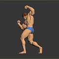 Muscular Fit Male Limbs Flexing Strong Athletic Muscles In Posed Figure