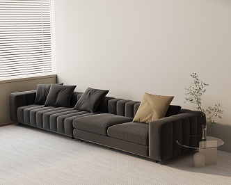 Three-seat sofa 3d model