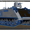 Armored Personnel Carrier M113A3 Tank Military Vehicle US Military Vehicle Armored Vehicle Military Vehicle 3d model