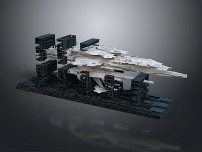 Detailed Spacecraft Model With Modular Structure For Cosmic Aerospace Exploration 3d model