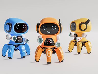 Modern robot ornaments model