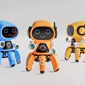 Modern robot ornaments 3d model