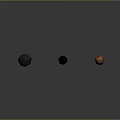 Wood And Stone Decorative Sculptures With Different Top Finishes On Dark Background