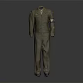 Olive Green Military Uniform Suit With Shoulder Patches And Arm Insignia