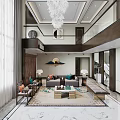 Duplex Living Room Interior Design With Open Layout Chandelier Sofa Coffee Table And Rug