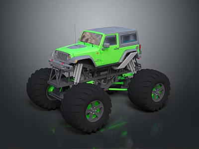 Modern Toy Car All-terrain Vehicle Four-wheeler Beach Car 3d model