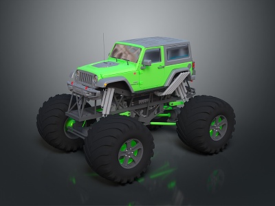 Modern Toy Car All-terrain Vehicle Four-wheeler Beach Car 3d model