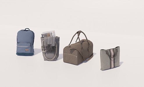 Modern Handbags Luggage Handbags 3d model