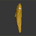 High Visibility Yellow Safety Coverall With White Reflective Strips For Daily Wear