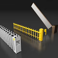 Commercial Equipment Including Retractable Gate Yellow Barrier And Automatic Boom Barrier