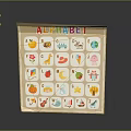 Alphabet Learning Puzzle Board With Letters And Colorful Pictures For Daily Use