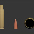 Weapon Bullet Components With Brass Casing Copper Head And Metal Shell
