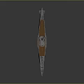 Vintage Style Submarine Featuring Wooden Deck White Hull Railing And Antenna