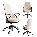 Various Style Office Chairs In Multiple Colors With Modern Designs 3d model