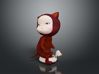 Monkey Cartoon Monkey Anime Monkey Stylized Monkey Fantasy Style Monkey Toy 3d model