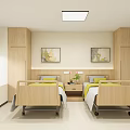 Modern Hospital Outpatient Clinic With Marble Reception Large Windows And Conference Table