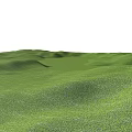 Microtopography Green Grass Rolling Landscape With Gentle Slopes And Lush Vegetation