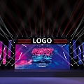 Music Festival Stage Stage Large Stage Sound Stage Sound Stage Music Festival Stage Stage Large Stage Dance 3d model