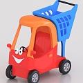 Toy car Shopping cart Children's car 3d model