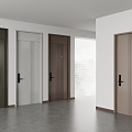 Modern security door entry door security door password door mother door 3d model