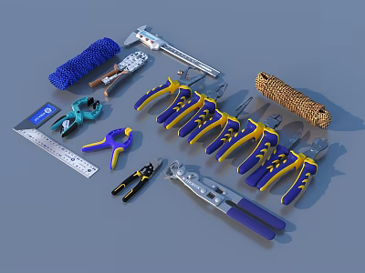 Vernier caliper rope pliers 3d model