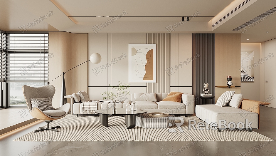 modern living room model