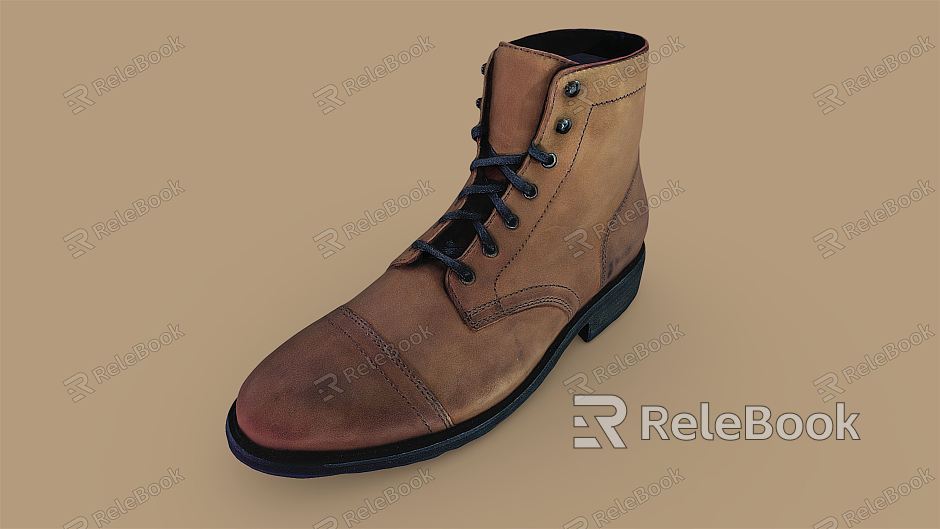 Modern leather shoes model