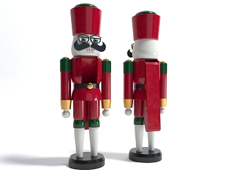 Style Toy Doll Holiday Jewelry Nutcracker Doll 3d model