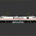 modern train light rail subway high-speed rail 3d model