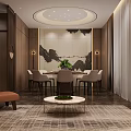 New Chinese-style private room private room 3d model