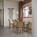 Modern Bakery Rest Area 3d model