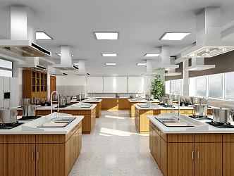 Modern Classroom Cooking Classroom School Cooking Classroom 3d model