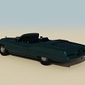 Emerald vintage car vintage car 3d model