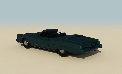 Emerald vintage car vintage car 3d model