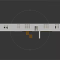Cartoon Scene of House Floor Plan with Multiple Rooms Living Room Bedroom Garage and Car