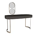 Modern Sleek Desk Design With Black Top And Metal Legs For Home Office