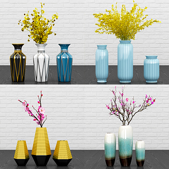 Modern vase ornaments 3d model