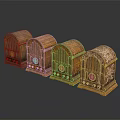 Vintage Wooden Radios With Intricate Designs Arranged In A Row For Electronic Collection