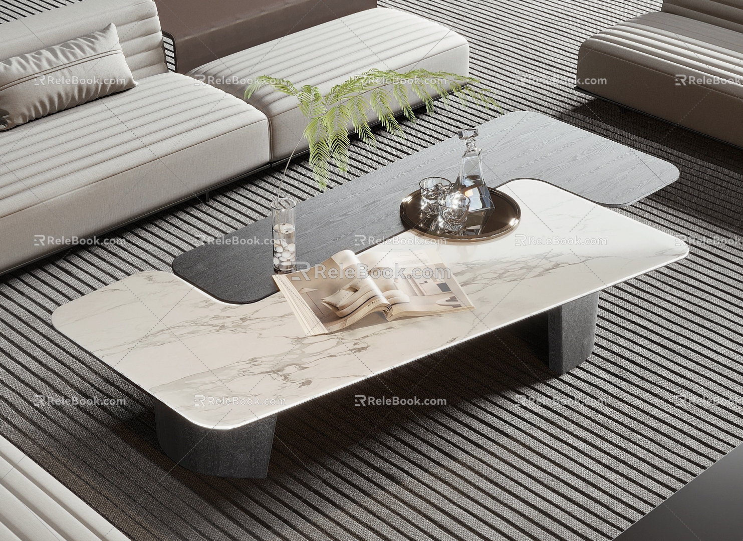 Modern coffee table 3d model