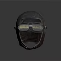 Vintage Aviator Helmet With Leather Construction Classic Goggles And Retro Style