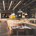 Modern Hot Pot Restaurant Restaurant Restaurant Restaurant Restaurant Restaurant 3d model