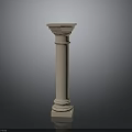 Elegant Classical Architectural Stone Column With Base Shaft And Capital