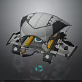 Space Exploration Lander Craft With Solar Panel Design And Mechanical Structure
