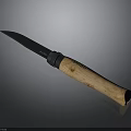 VINGO Knife With Oak Wooden Handle And Sharp Metal Blade Design