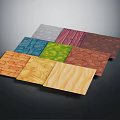 Various Decorative Material Samples With Diverse Textures And Colors For Interior Design 3d model
