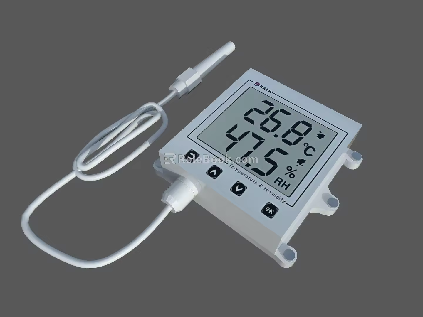 Temperature and humidity sensor humidity temperature transmitter sensor instrumentation 3d model