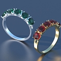 Ring Diamond Ring Gem Ring 3d model