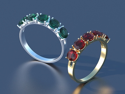 Ring Diamond Ring Gem Ring 3d model