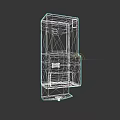 Teal Commercial Vending Machine With Display Screen And Dispensing Slot