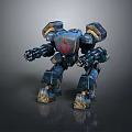 Mech Warrior Mech Soldier Machine Battlearm Mechanical Battlearm Machine Fighter Robot 3d model